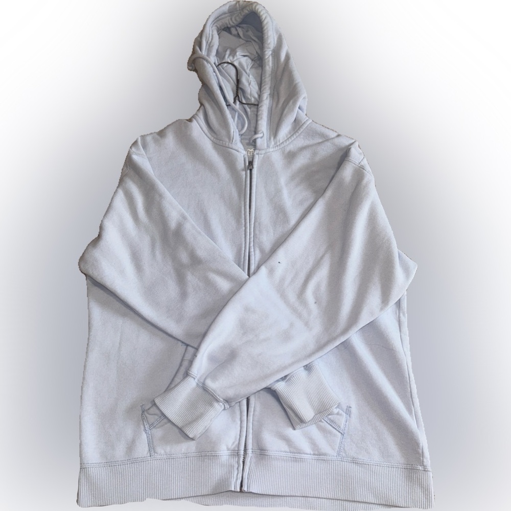 Oversized Baby Blue Zipup
